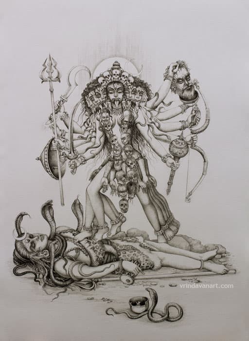 Mahakali drawing