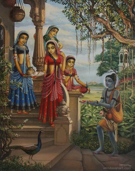 Krishna as Shavait sanyasi