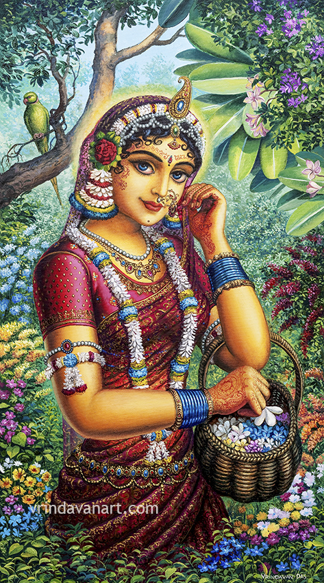 Radharani in the garden
