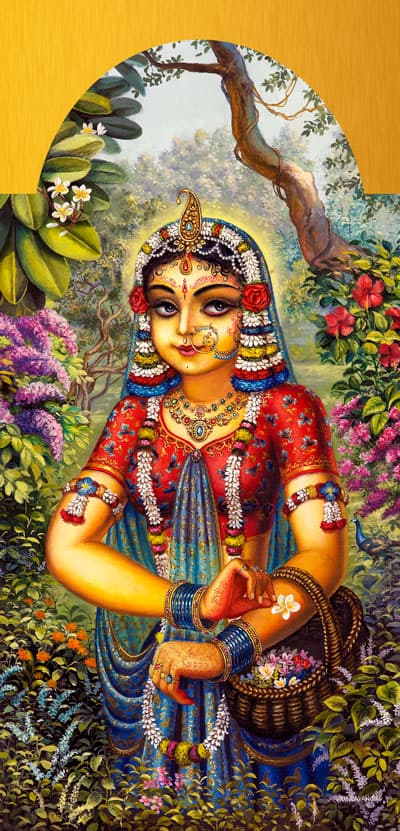 Radha in the garden