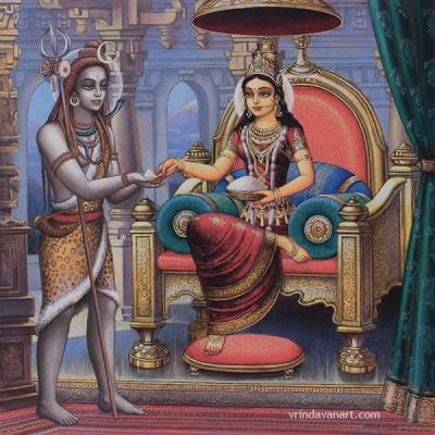 Annapurna with Shiva
